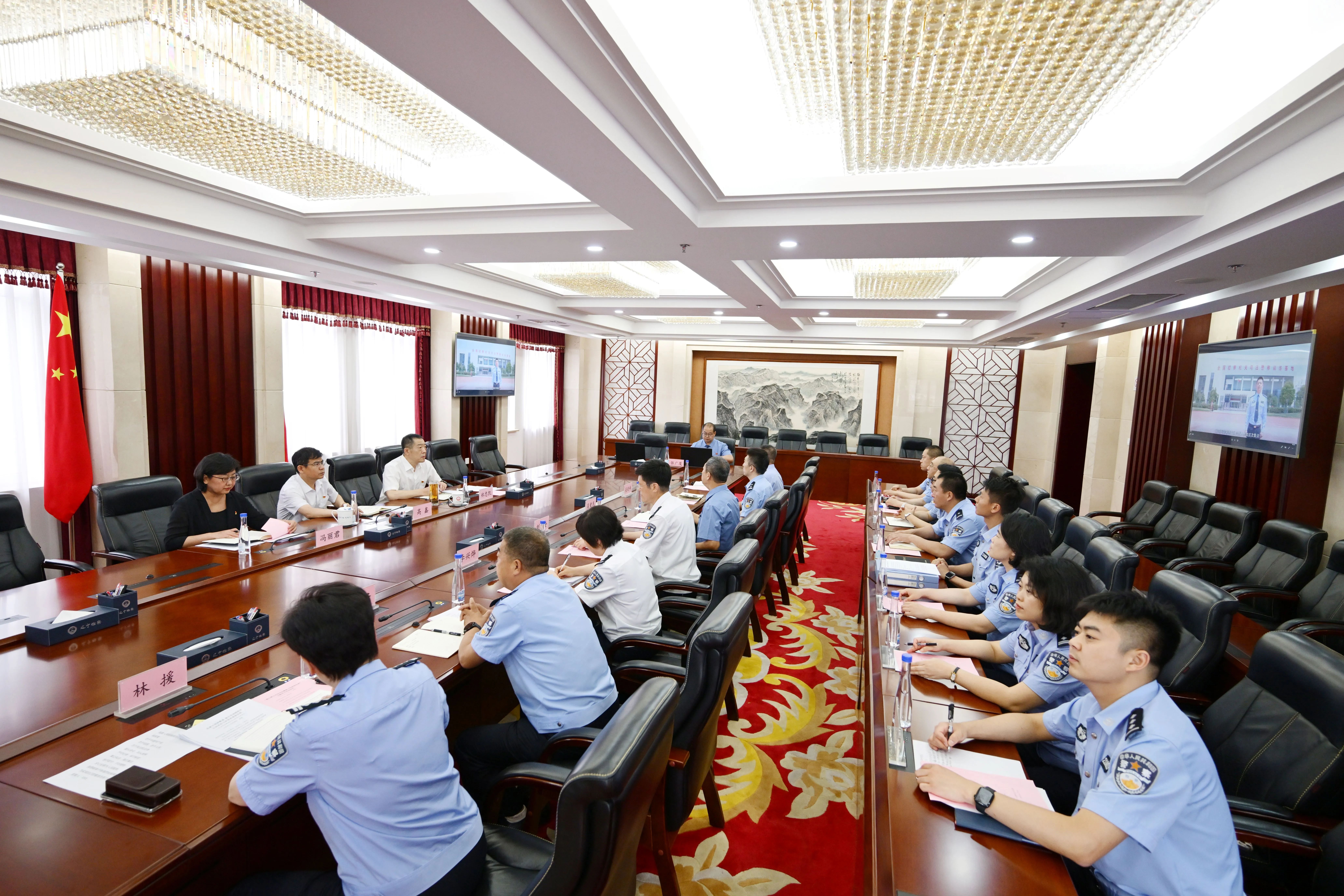 凝心聚力共促司法警察工作转型发展——高鑫检察长参加省检察院司法警察总队党支部主题党日活动
